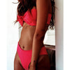 Design Knotted Bikini Split Swimsuit