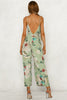 Women'S Sexy V-Neck Strapless Printed Jumpsuit