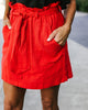 Women's Solid Color Design Skirt