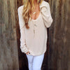 Women's Round Neck Long Sleeve Solid Color Knit Sweater