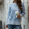 Women's Long Sleeve Round Neck Knitted Sweater
