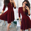 Women Sexy Zipper Dress