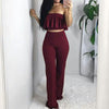 High Waist Women'S Sexy Sleeveless Two-Piece Set