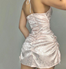 Sexy Deep V Backless Bowknot Dress