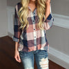 Long Sleeve Plaid Print Shirt