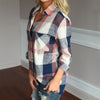 Long Sleeve Plaid Print Shirt