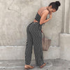 Striped Sling Loose Jumpsuit