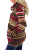Women'S High Collar Striped Casual Long Sleeve Sweater