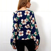 Women's Long Sleeve Round Neck Print Shirt