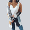 Women Knitted Long-Sleeved Sweater Coat