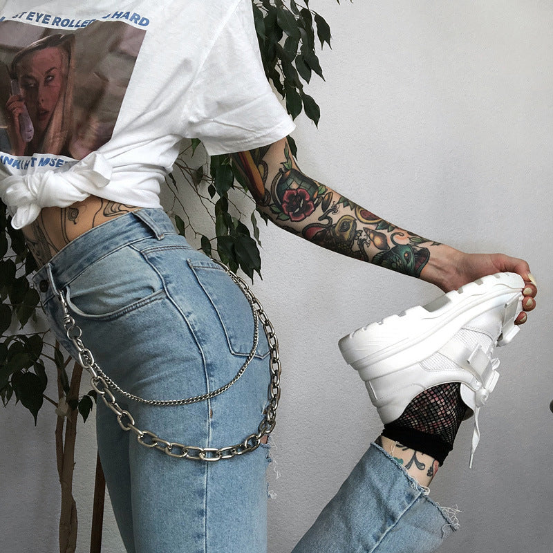 Women'S Iron Chain Cowboy Pants