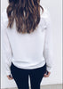 Sweet Chiffon Bow Long Sleeve Shirt