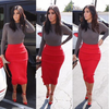 Sexy round neck long-sleeved two-piece dress