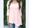 Loose round neck long-sleeved T-shirt