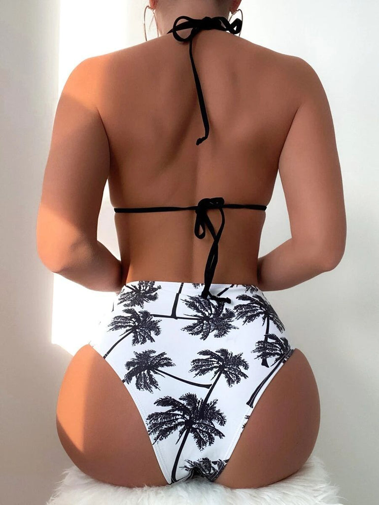 Sexy Bikini High Waist Skinny Backless Swimsuit