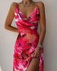 Sling Print Slim Sexy Sleeveless Dress