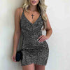 V-Neck Women's Sequin Sling Sleeveless Dress