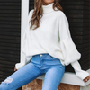 Women'S High-Necked Long-Sleeved Sweater