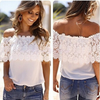 Fashion White Chiffon T-Shirt