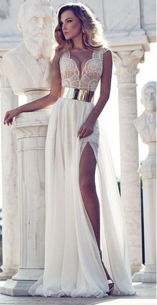 Fashion V-Neck Sleeveless Lace Dress