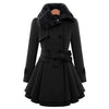 Women's Fashion Slim Double Breasted Thicken Jacket