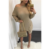 LONG-SLEEVED KNIT DRESS