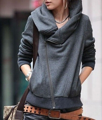 SLIM LONG-SLEEVED SWEATER COAT