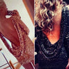 Fashion Backless Sequined Dresses