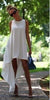 Fashion O-Neck White Dress