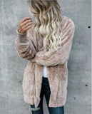 Taupe - Women's Long Oversized Loose Knitted Sweater Cardigan Outwear Coat New